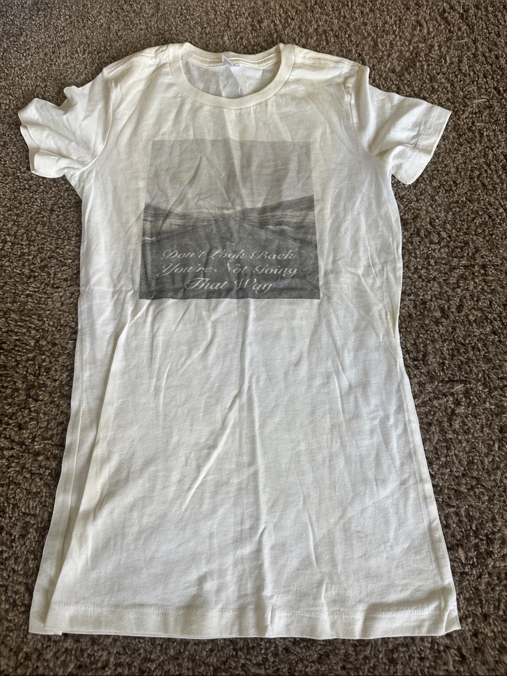 Bella Canvas Off-White Crewneck Tee with Tag Detail